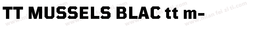 TT MUSSELS BLAC tt m字体转换